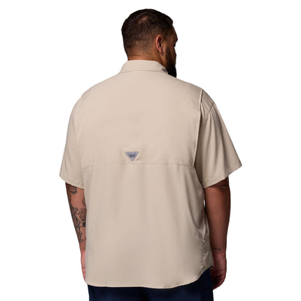 Camisa de manga corta Columbia PFG Tamiami II para hombre, color Fossil, 3X Tall