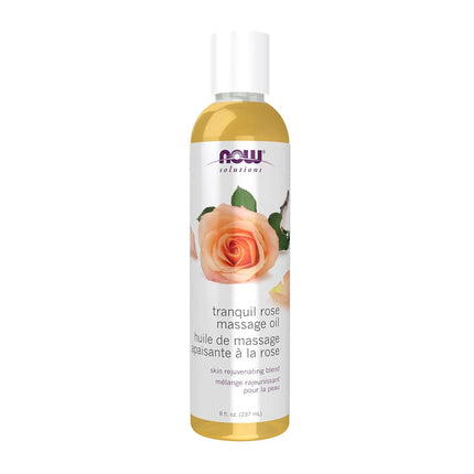 Now Foods Tranquil Massage Oil, Rose, 8 Fluid Ounc