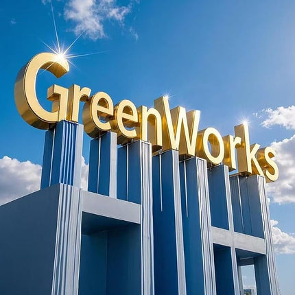 GreenWorks 100 Count 6“ Compostable Dessert Plates, Unbleached Biodegradable Bagasse and Bamboo fiber Paper Plates