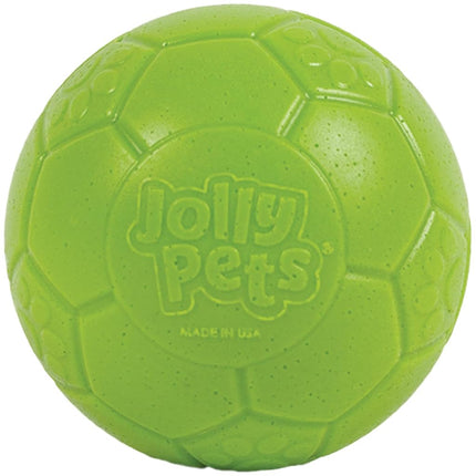 Jolly Pets Large Jolly Soccer Ball Floating-Bouncing Dog Toy; 8" Green Apple