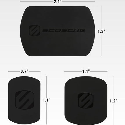 Scosche MAGIC MOUNT REPLACEMENT PLATE KIT - Black