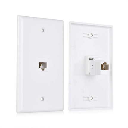 Cable Matters 2-Pack 1-Port Ethernet Wall Plate, W