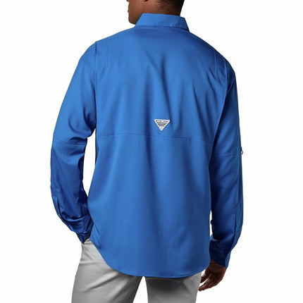 Columbia Men�s Pfg Tamiami II Long Sleeve Shirt, Vivid Blue, Medium