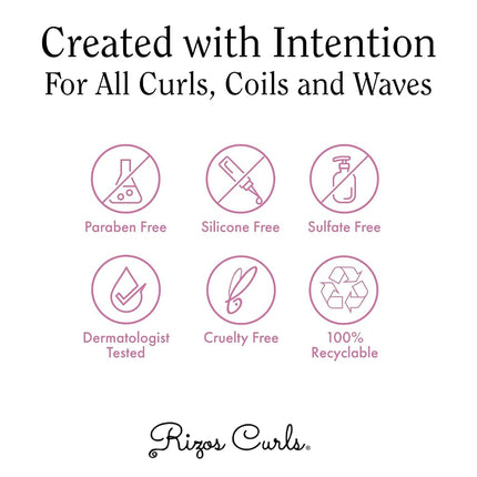 Rizos Curls Curl Defining Cream, Silicone And Paraben Free, 296ml