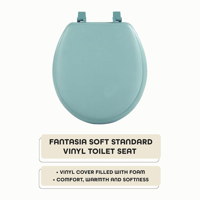 Achim Home Furnishings TOVYSTLG04 Fantasia Standard Toilet Seat, 17-Inch, Soft Light Green
