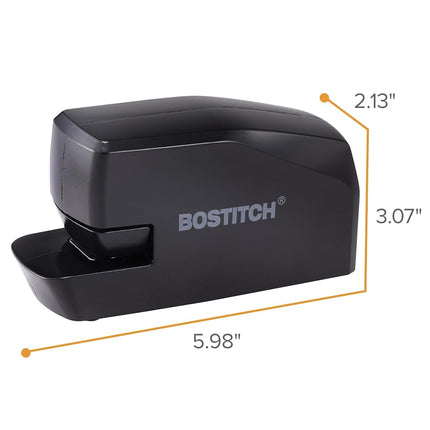 Bostitch Office Portable Electric Stapler, 20 Sheets, AC or Battery Powered, Black (MDS20-BLK)