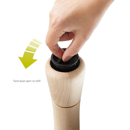 Joseph Joseph Milltop Wood No-Spill Mill - Beech - Pepper