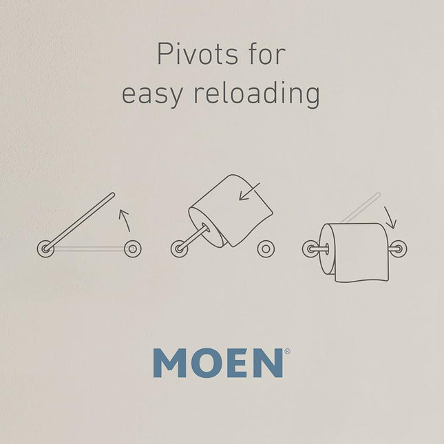 Moen DN4408ORB Vale Pivoting Paper Holder, Oil Rubbed Bronze