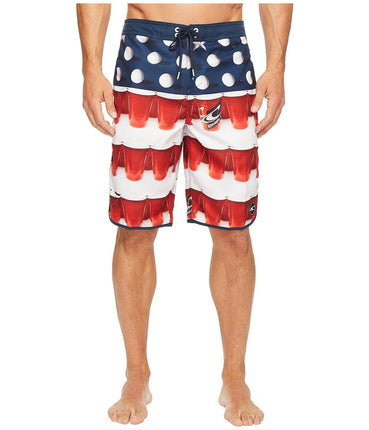 O'Neill Men's Beerpong Scallop 24-7 Boardshort, Re