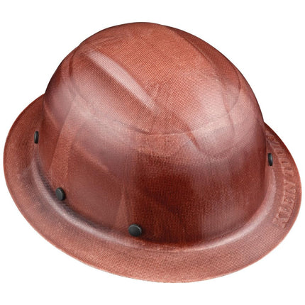 Klein Tools 60452 Hard Hat, Full Brim, Class G KONSTRUCT Series Hard Hat, Sweat-Wicking Sweatband, Top Pad, Brown
