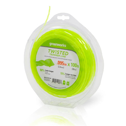 Greenworks 0.095" 100-Foot Twisted String Trimmer Line