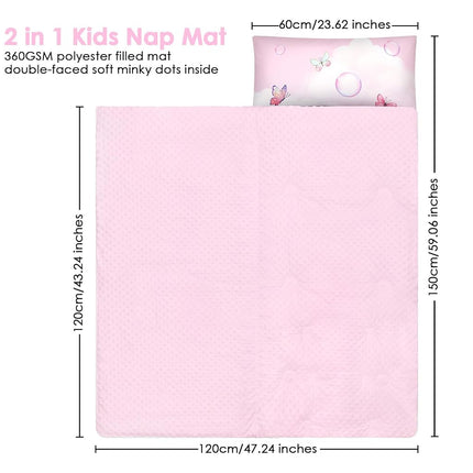 Unicorn Rainbow Sleeping Bag Nap Mat Removable Pillow,Slumber Bag Christmas
