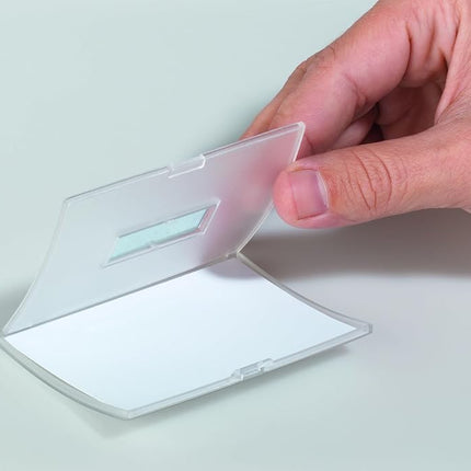 Durable Click Fold Name Badge with Combi Clip Box 25, Clear, (821419)