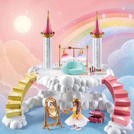 Playmobil 71408 Rainbow Castle: Dressing Room Cloud, FAiry-Tale Magical World, Fun Imaginative Role Play, PlaySets Suitable for Children Ages 4+