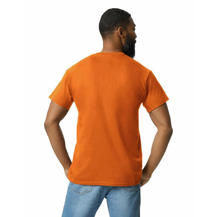Gildan Unisex's Ultra Cotton T-Shirt with Pocket, Style G2300, 2-Pack, Safety Orange, 3XL (Pack of 2)