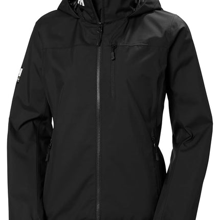 Helly Hansen Women's Crew Hooded Jacket, Black, XL