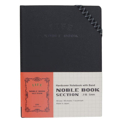 Life N1640 Noble Book, A6, Grid, Black