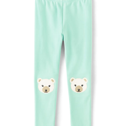 Gymboree Girls' and Toddler Leggings, Mint Polar B