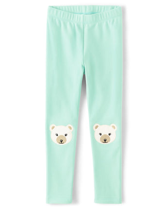 Gymboree Girls' and Toddler Leggings, Mint Polar B