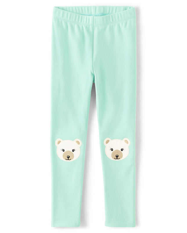 Gymboree Girls' and Toddler Leggings, Mint Polar B