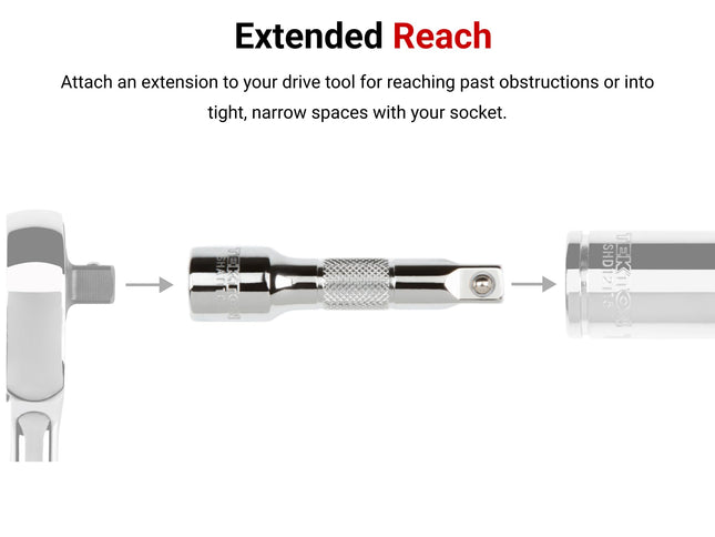 TEKTON 3/4 Inch Drive x 4 Inch Socket Extension | SHA31104