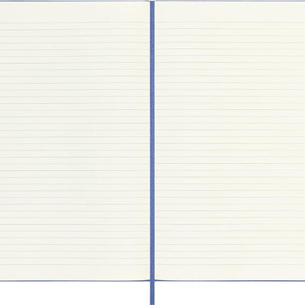 Moleskine Classic Notebook, Notebook With Ruled Pages, Hard Cover and Elastic Closure, Hydrangea Blue, XL, 19 x 25 cm, 192 Pages