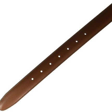 Perry Ellis Men's Timothy Leather Belt (Sizes 30-54 Inches Big & Tall), Brown, 44