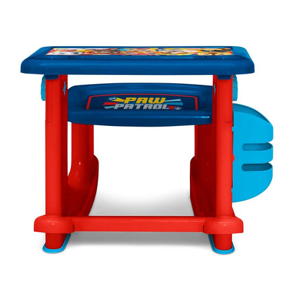 Delta Children PAW Patrol Draw and Play Desk Includes 10 Markers and Coloring Book, Blue