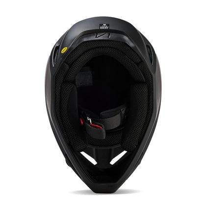 Fox Racing V1 Solid Helmet - Mips Technology, Ventilated, Removable Liner, True-to-Size Fit, Protection for MX & Off-Road, Matte Black, Size: M