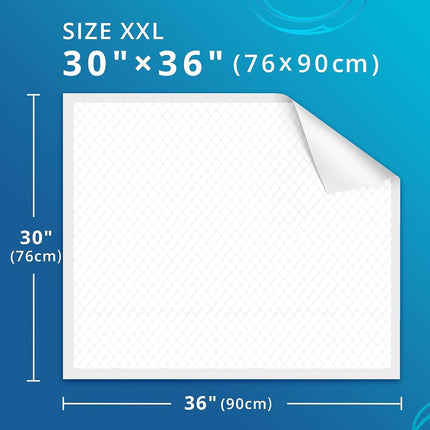 WhyWorry Disposable Incontinence Bed Pads for Adults, 76 x 90 cm, 40 Count