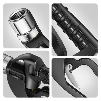 Pistola de llenado de combustible DNA MOTORIN 0.75 pulgadas 30L/Min Mango ergonómico Flujo alto ajustable para diésel, gasolina, queroseno, aceite de motor, aceite lubricante, TOOLS-00470
