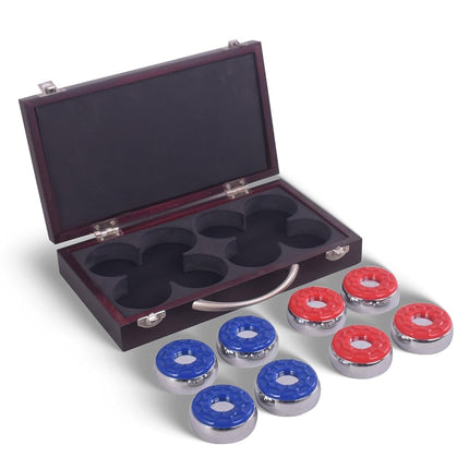 Hathaway Shuffleboard Pucks with Case (Set of 8), 