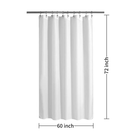 ALYVIA SPRING 60x72 Stall Waterproof Fabric Shower Curtain or Liner White