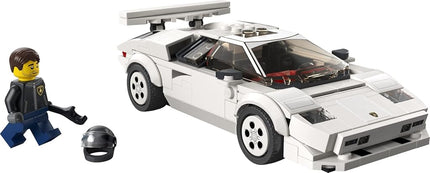 LEGO Speed Champions Lamborghini Countach 76908 Building Kit Age 8+ Includes a Driver Minifigure with Helmet and Wrench (262 Pieces)