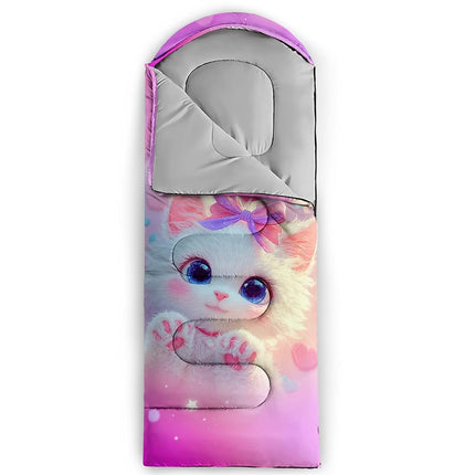 QOOMO 3D Cat Printed Camping Sleeping Bags
