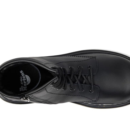 Bottes en cuir noir Dr.Martens Youth Delaney à 8 œillets, taille 5 M US Garçons / 6 US