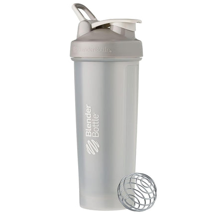 BlenderBottle Classic V2 Shaker Bottle Perfect for Protein Shakes and Pre Workout, 32-Ounce, Pebble Grey