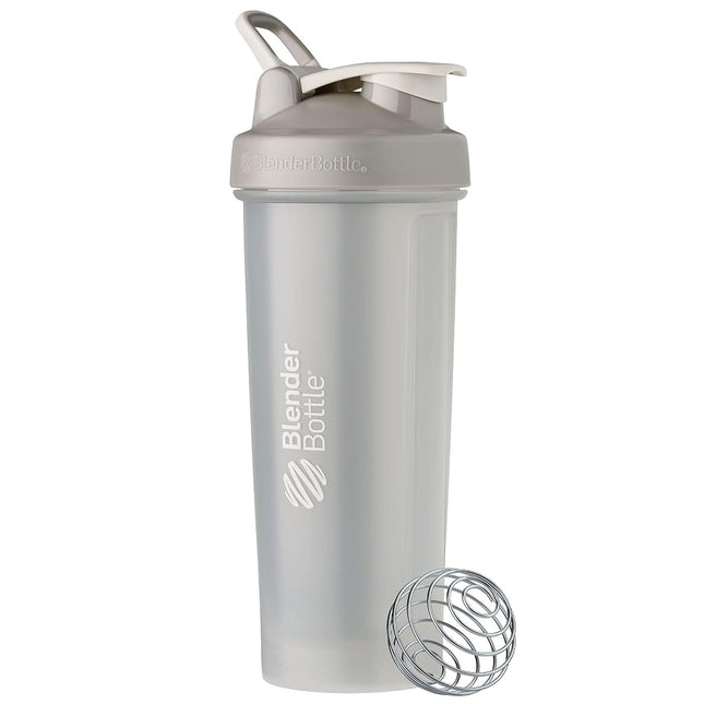 BlenderBottle Classic V2 Shaker Bottle Perfect for Protein Shakes and Pre Workout, 32-Ounce, Pebble Grey