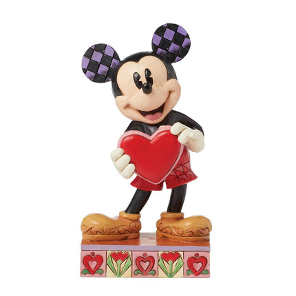 Disney Traditions Mickey Heart Personalisable Figu