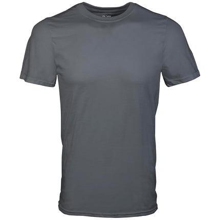 Gildan Men's Crew T-Shirts, Multipack, Style G1100 Undershirt, Black/Sport Grey/Charcoal (5-Pack), XL (Pack of 5)