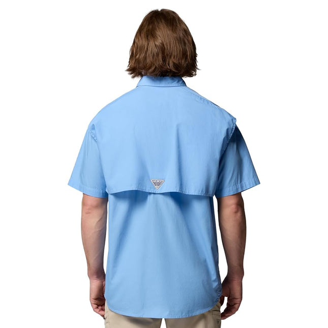 Columbia Men's Bonehead Short Sleeve Shirt, Blue, XX-Small
