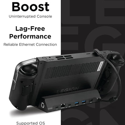 Lenovo Legion Go USB-C Hub Dock - 6-in-1 Dock, Improves Game Speed Efficiency, 4K Visual Support - Gaming Accessory