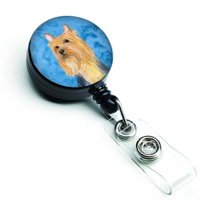 Caroline's Treasures Blue Silky Terrier Retractable Badge Reel, Multicolor (LH9361BUBR)