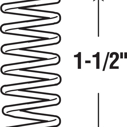 PRIME-LINE SP 9706 Products Closed and Squared Compression Springs, Nickel, 1/2 in. x 1-1/2 in