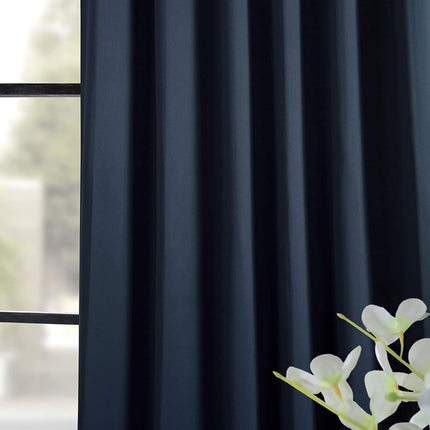 HPD Half Price Drapes Curtain For Room Darkening 50 X 84 (1 Panel), BOCH-193810-84, Navy Blue