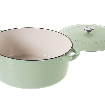 Cacerola de hierro fundido Cuisinart - Verde menta, 2.1 litros