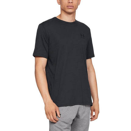 Under Armour Men's Sportstyle Left Chest Short-sleeve T-shirt Short Sleeve, Black / Black, 3XL