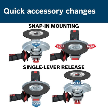 BOSCH TCWX27S500 5 in. x .045 in. X-Lock Metal/Stainless Fast Cutting Abrasive Wheel 60 Grit Compatible with 7/8 in. Arbor Type 27A (ISO 42) for Applications in Metal, Stainless Steel Cutting