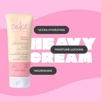 Cake Beauty Heavy Cream Buttery Shower Wash (Froth), 7 Ounce