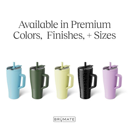 BrüMate Era Flip 30oz Tumbler with Covered Flip Down Straw | 100% Leakproof Insulated Tumbler | Made of Stainless Steel | Cup Holder Friendly Base | 30oz (Mocha)